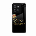Cute Queen With Crown Glass Case For Motorola Edge 50 Neo