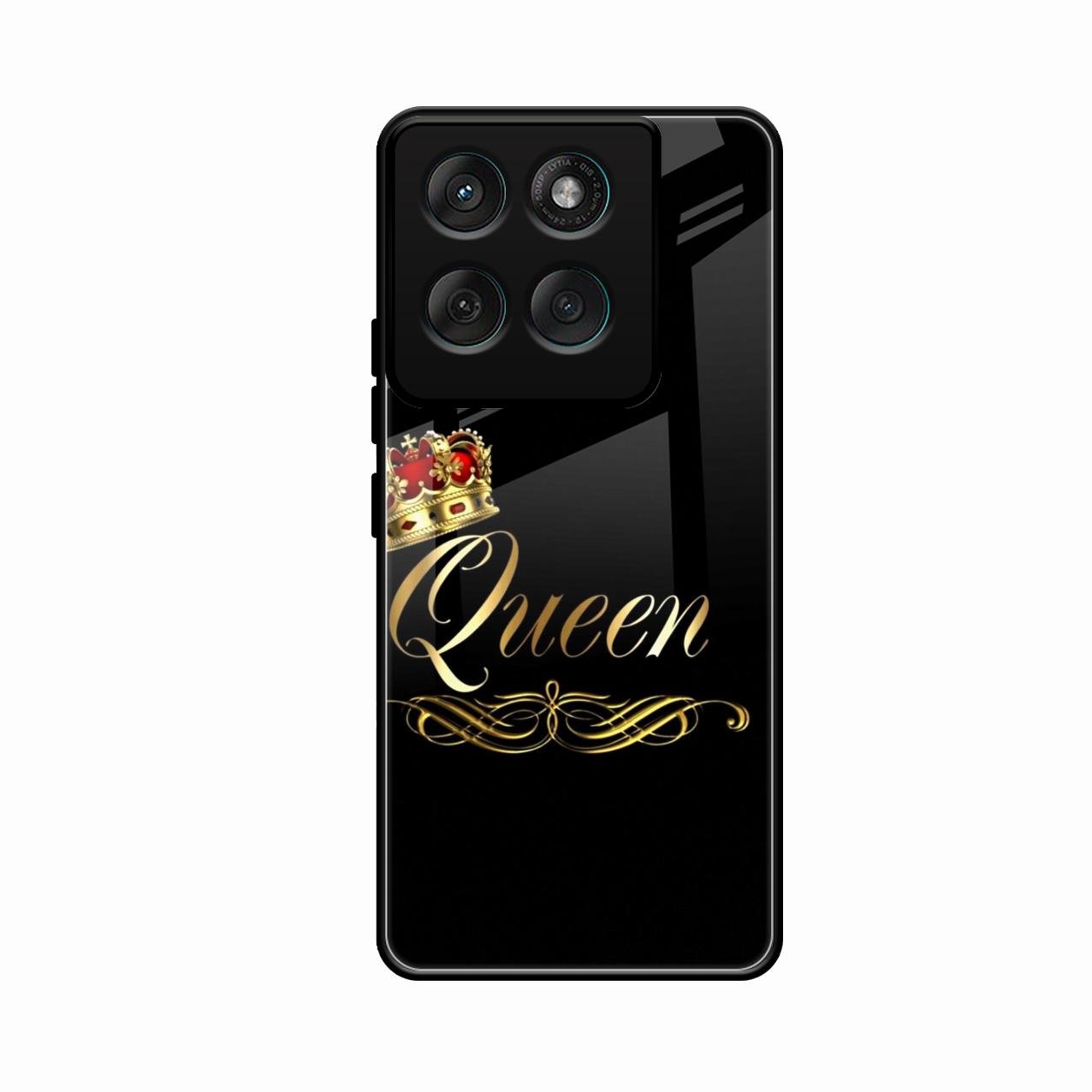 Cute Queen With Crown Glass Case For Motorola Edge 70 5G