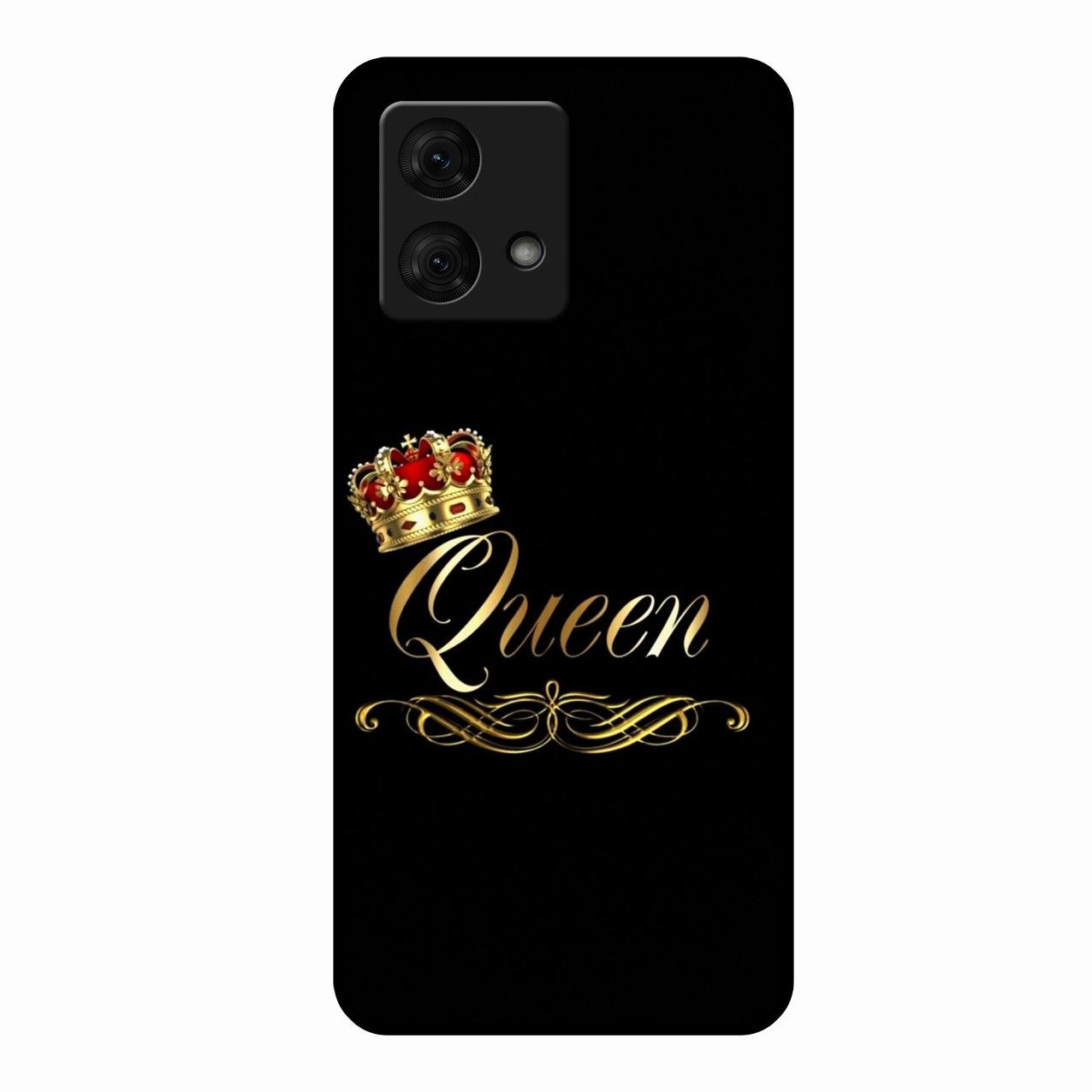 Cute Queen With Crown Glass Case For Motorola g84 5G