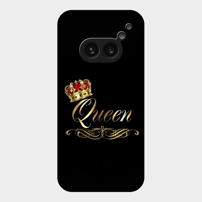 Cute Queen With Crown Glass Case For Nothing Phone 2A 5G