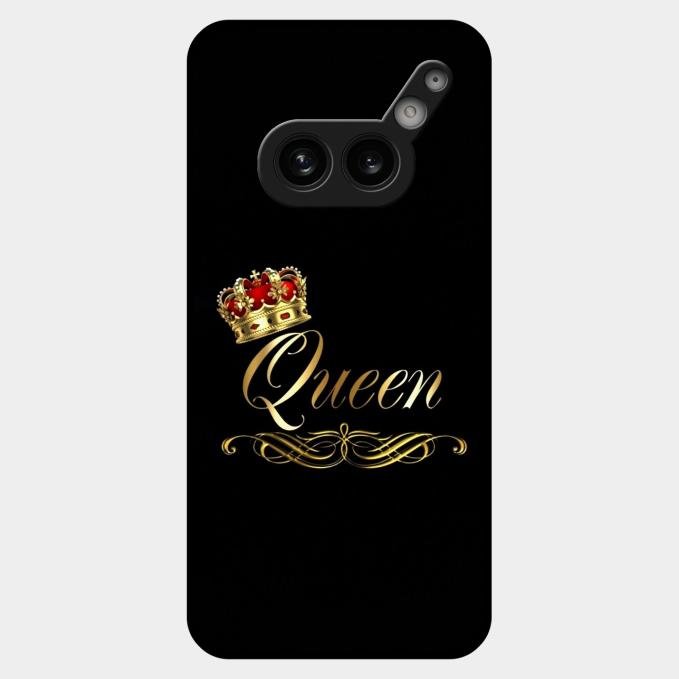 Cute Queen With Crown Glass Case For Nothing Phone 2A Plus