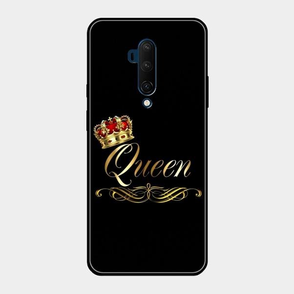Cute Queen With Crown Glass Case For Oneplus 7T Pro