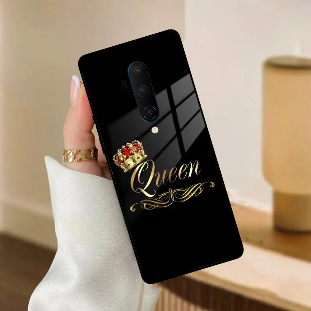 Cute Queen With Crown Glass Case For OnePlus - ShopOnCliQ