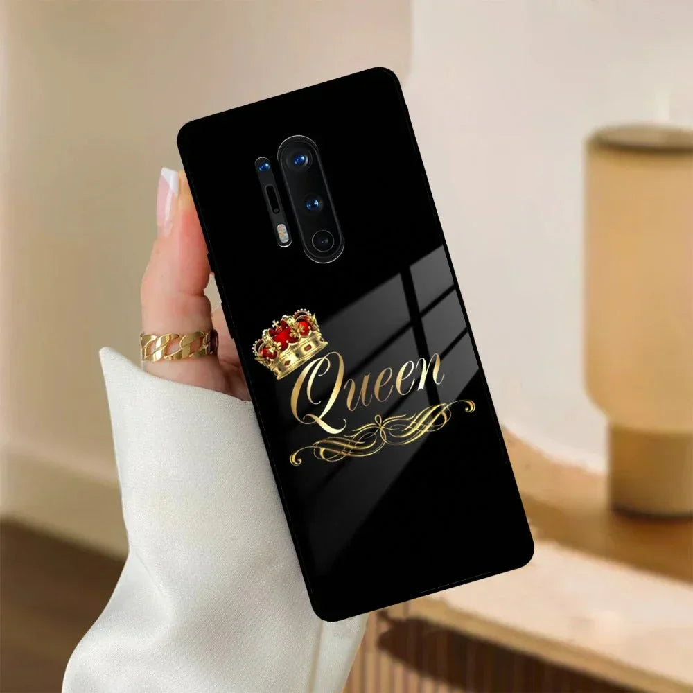 Cute Queen With Crown Glass Case For OnePlus - ShopOnCliQ