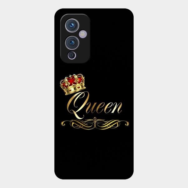 Cute Queen With Crown Glass Case For Oneplus 9 5G