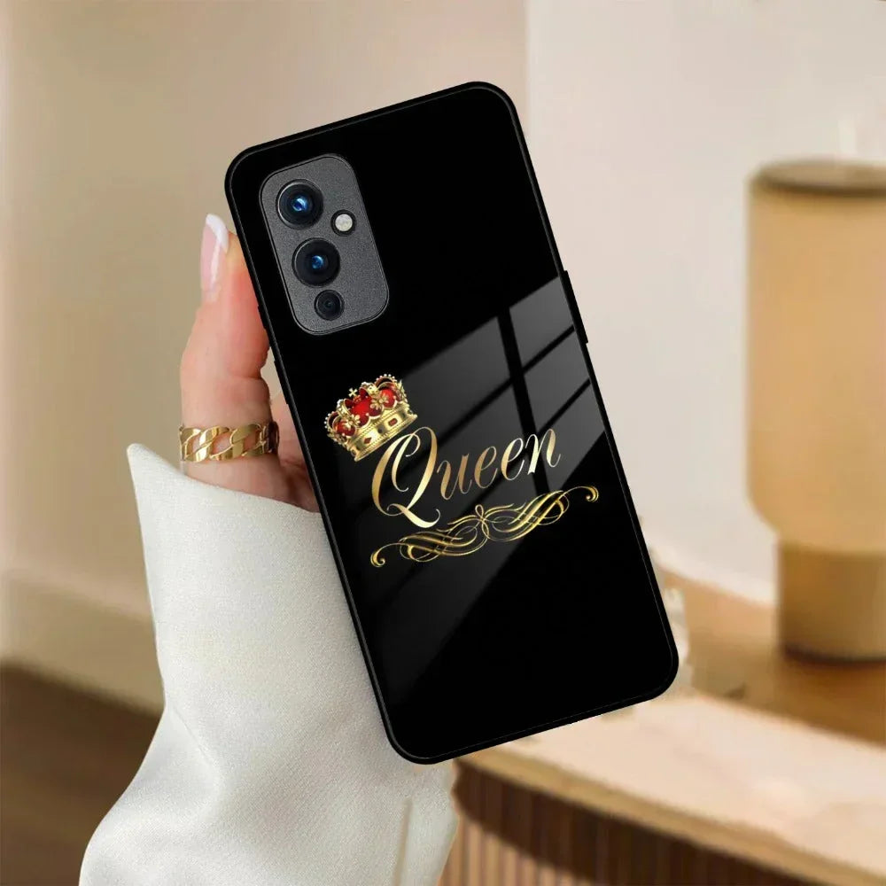 Cute Queen With Crown Glass Case For OnePlus - ShopOnCliQ