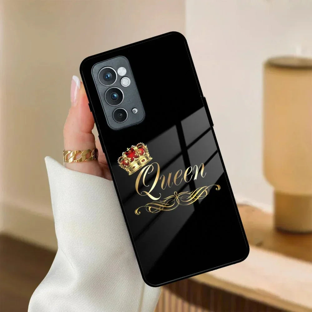 Cute Queen With Crown Glass Case For OnePlus - ShopOnCliQ