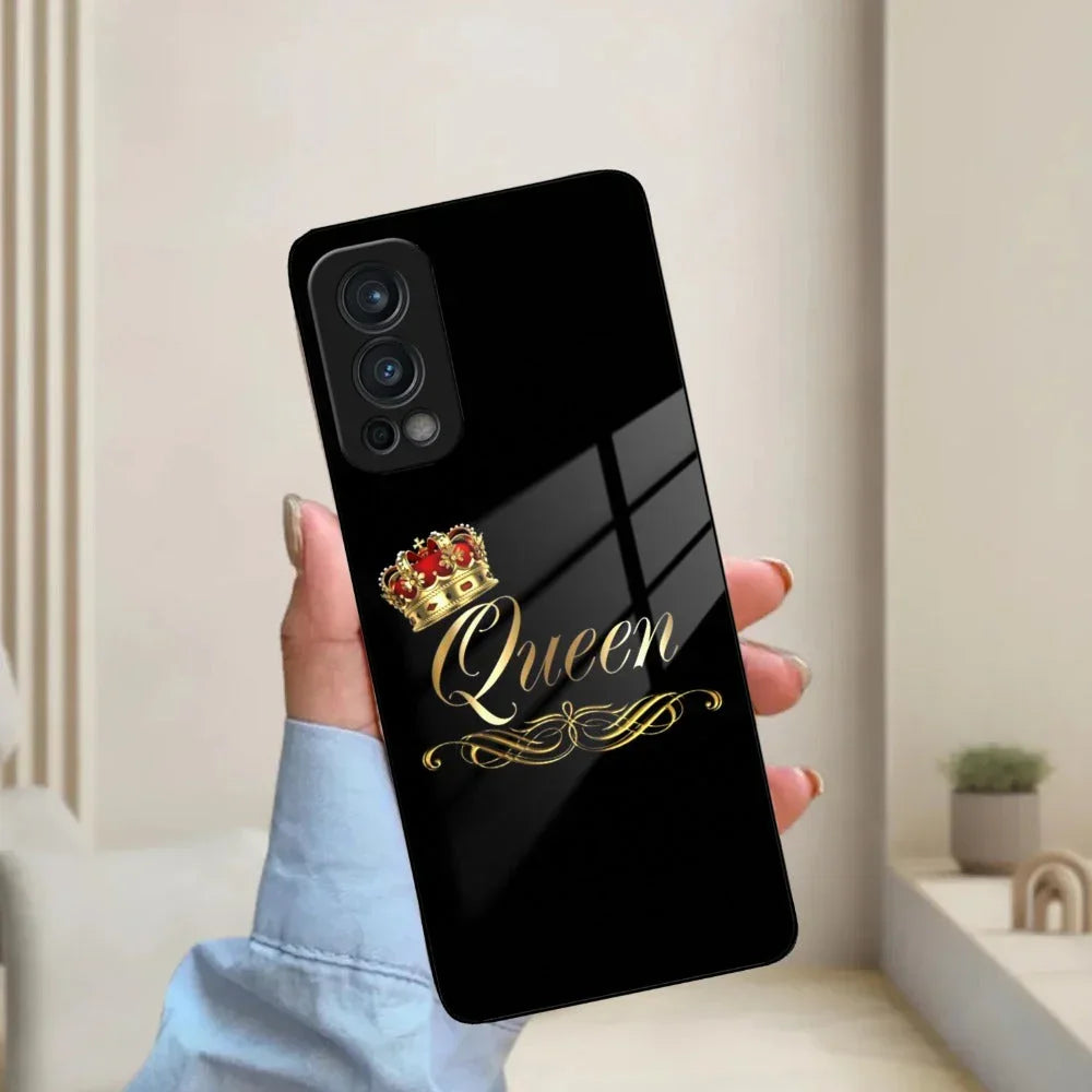 Cute Queen With Crown Glass Case For OnePlus - ShopOnCliQ