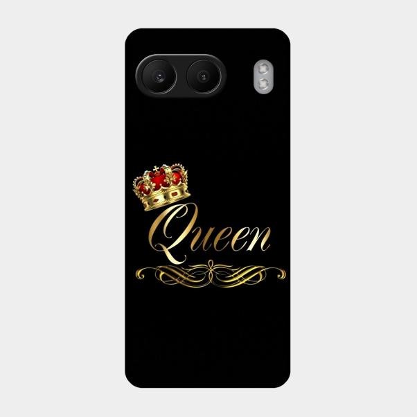 Cute Queen With Crown Glass Case For Oneplus Nord 4 5G