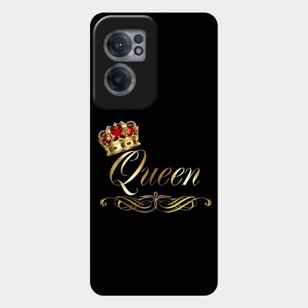 Cute Queen With Crown Glass Case For Oneplus Nord Ce 2 5G