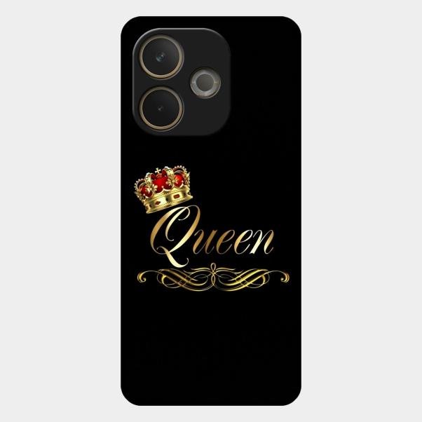 Cute Queen With Crown Glass Case For Oppo A5 Pro 5G