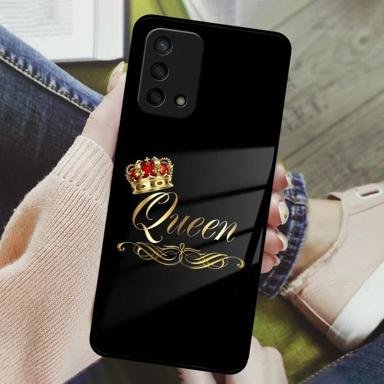 Cute Queen With Crown Glass Case For Oppo - ShopOnCliQ