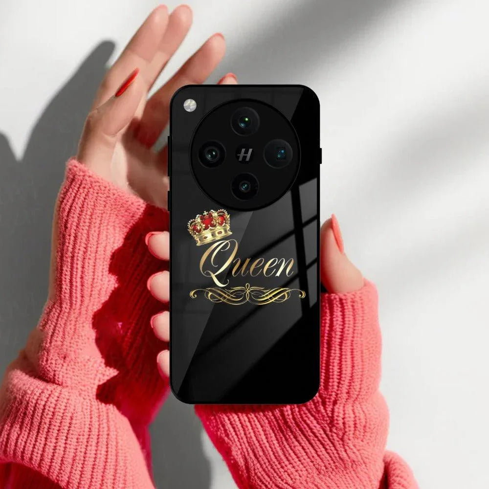 Cute Queen With Crown Glass Case For Oppo - ShopOnCliQ