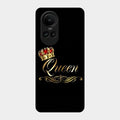 Cute Queen With Crown Glass Case For Oppo Reno 10 5G