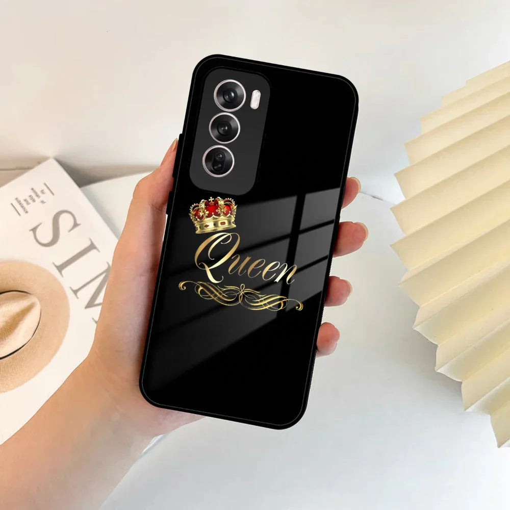 Cute Queen With Crown Glass Case For Oppo - ShopOnCliQ