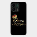 Cute Queen With Crown Glass Case For Oppo Reno 14 5G