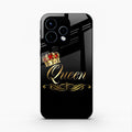 Cute Queen With Crown Glass Case For Oppo Reno 15 5G