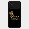 Cute Queen With Crown Glass Case For Poco X4 Pro 5G