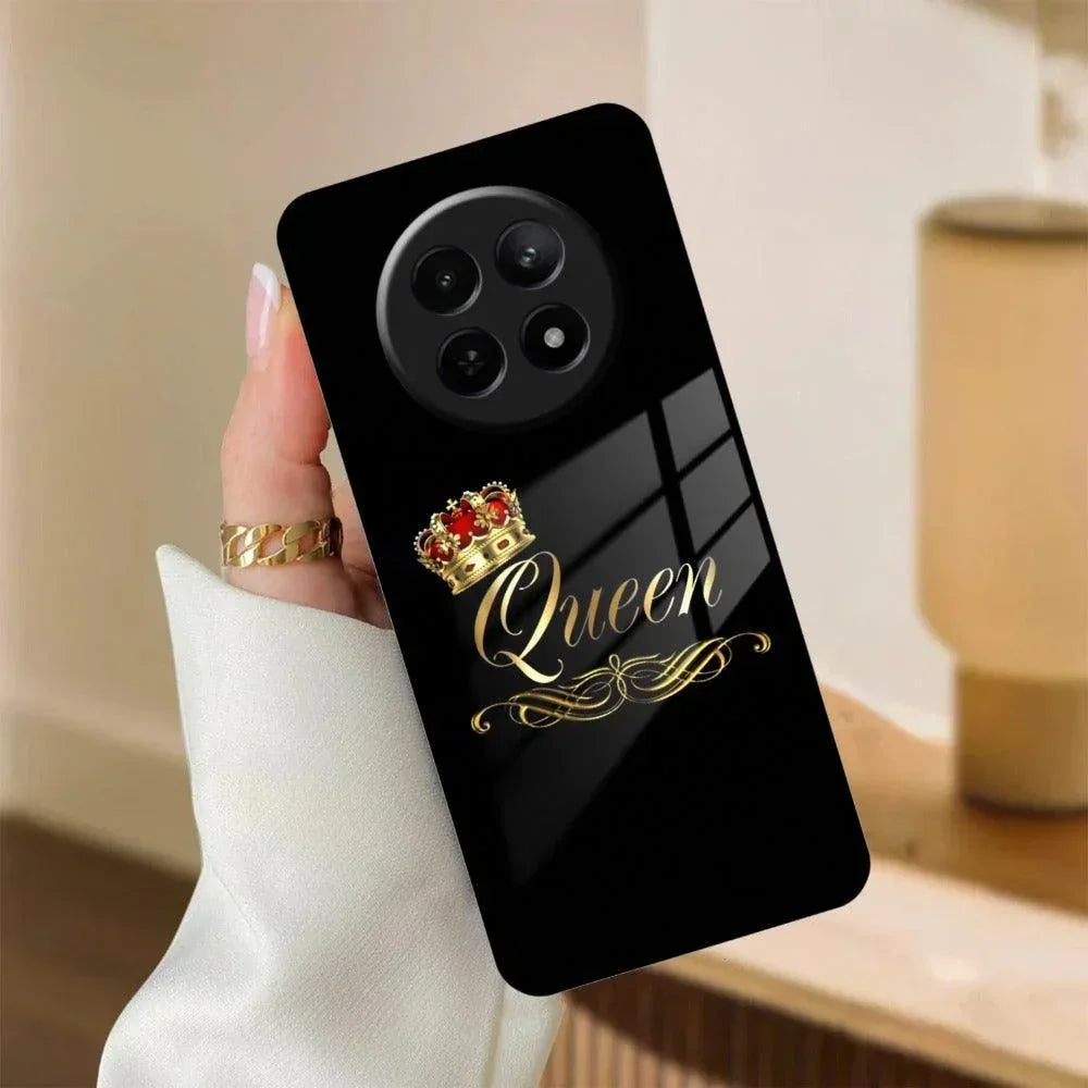 Cute Queen With Crown Glass Case For Realme/Narzo - ShopOnCliQ