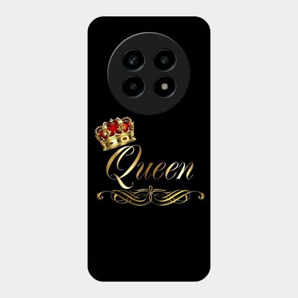 Cute Queen With Crown Glass Case For Realme 13 Pro Plus 5G