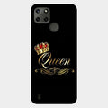 Cute Queen With Crown Glass Case For Realme C25Y