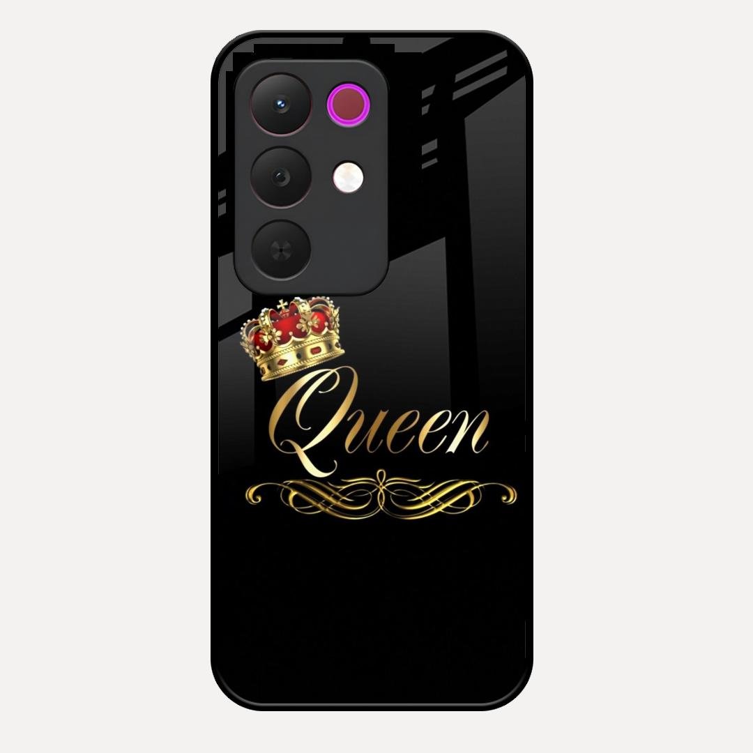 Cute Queen With Crown Glass Case For Realme C85 5G