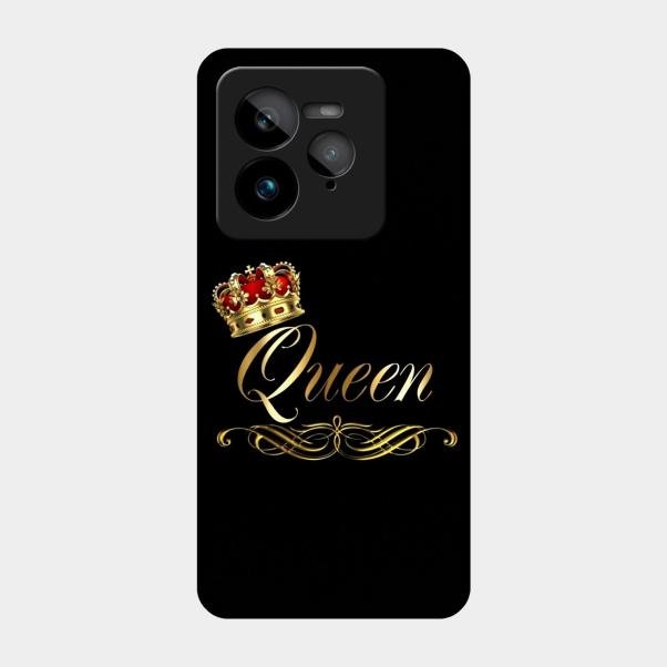 Cute Queen With Crown Glass Case For Realme Gt 7 Pro