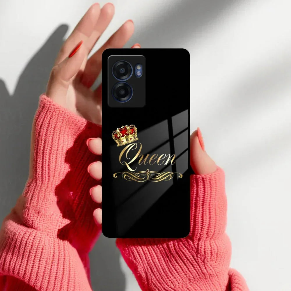 Cute Queen With Crown Glass Case For Realme/Narzo - ShopOnCliQ