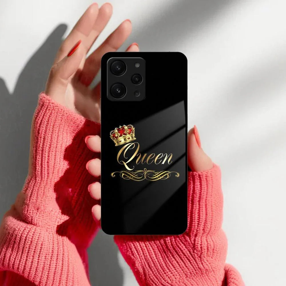 Cute Queen With Crown Glass Case For Redmi/Xiaomi - ShopOnCliQ