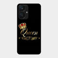 Cute Queen With Crown Glass Case For Redmi 13C 5G