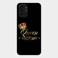 Cute Queen With Crown Glass Case For Redmi Note 10