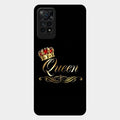 Cute Queen With Crown Glass Case For Redmi Note 11 Pro 5G