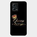 Cute Queen With Crown Glass Case For Redmi Note 12 5G