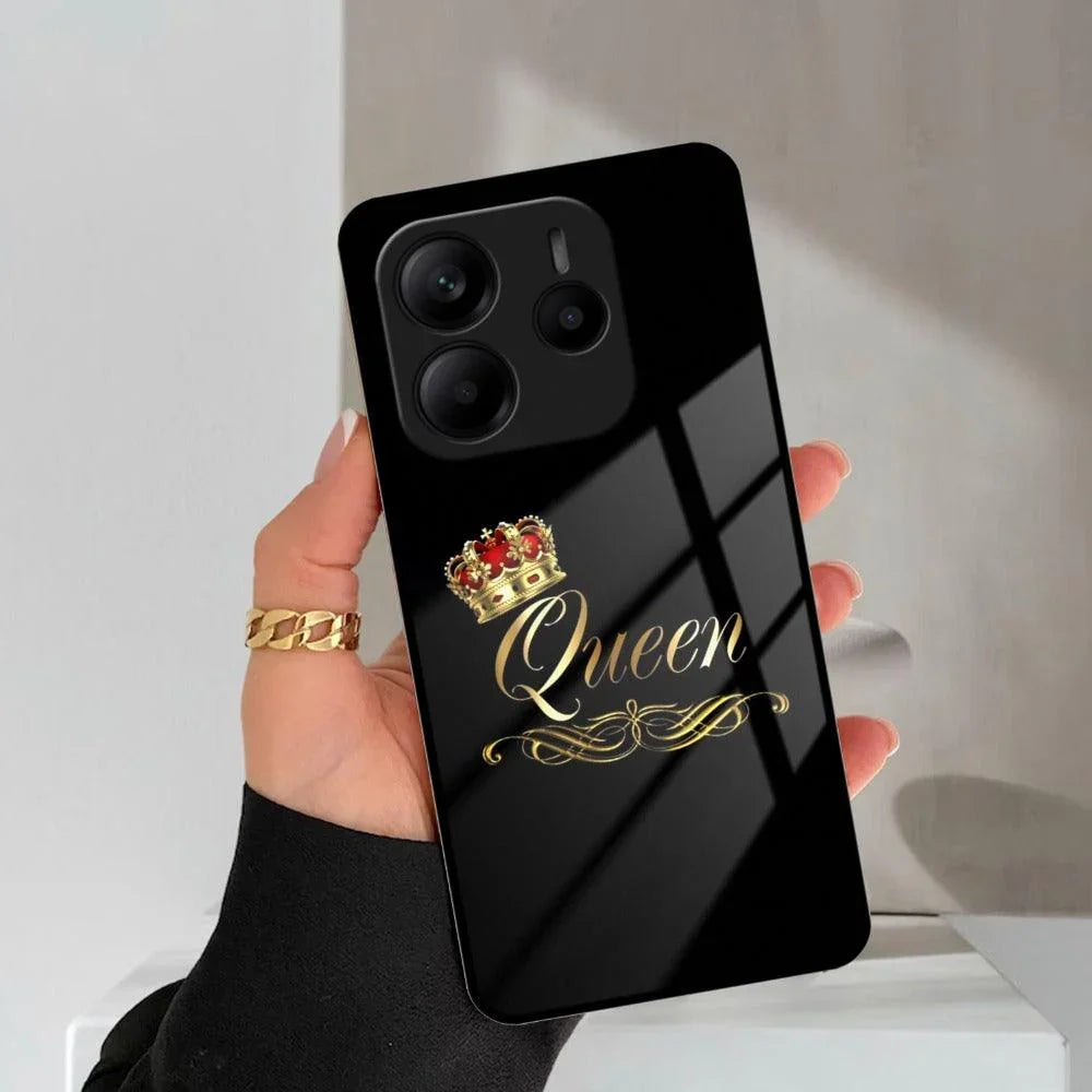 Cute Queen With Crown Glass Case For Redmi/Xiaomi - ShopOnCliQ