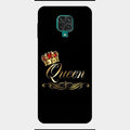 Cute Queen With Crown Glass Case For Redmi Note 9 Pro Max