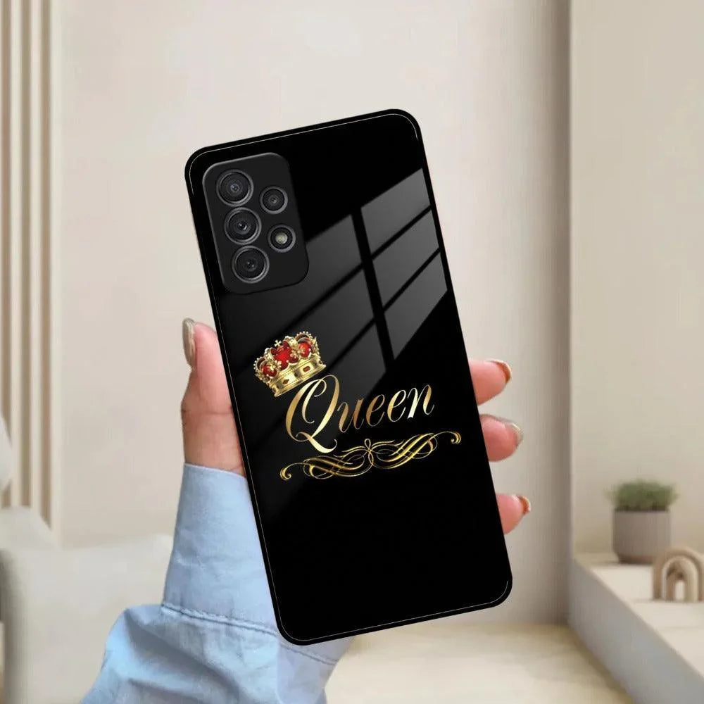 Cute Queen With Crown Glass Case for Samsung - ShopOnCliQ