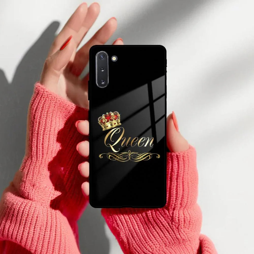 Cute Queen With Crown Glass Case for Samsung - ShopOnCliQ