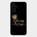 Cute Queen With Crown Glass Case For Samsung Galaxy A36 5G