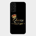 Cute Queen With Crown Glass Case For Samsung Galaxy F15 5G