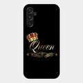 Cute Queen With Crown Glass Case For Samsung Galaxy M34 5G