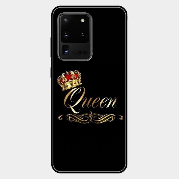Cute Queen With Crown Glass Case For Samsung Galaxy S20 Ultra