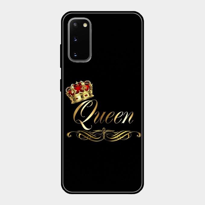 Cute Queen With Crown Glass Case For Samsung Galaxy S20