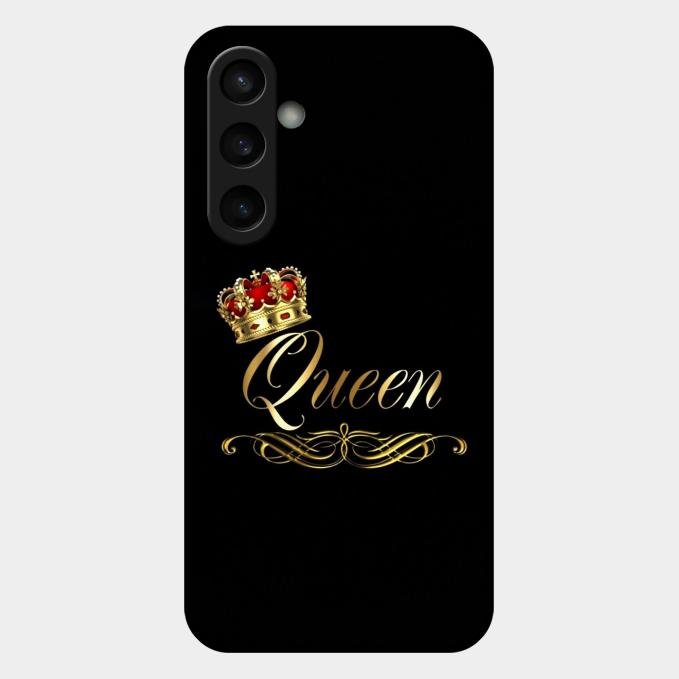 Cute Queen With Crown Glass Case For Samsung Galaxy S23 Fe 5G