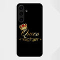 Cute Queen With Crown Glass Case For Samsung Galaxy S25 FE 5G