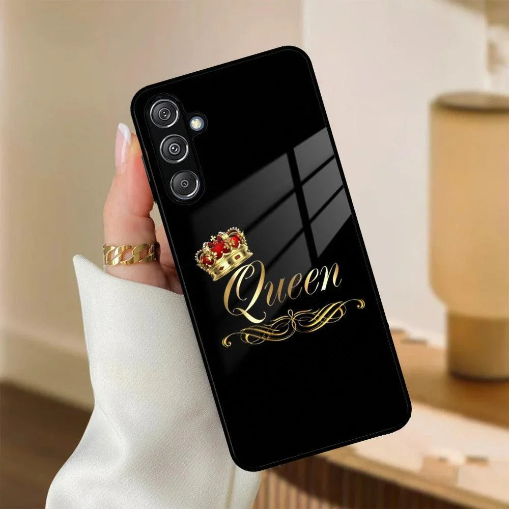 Cute Queen With Crown Glass Case for Samsung - ShopOnCliQ