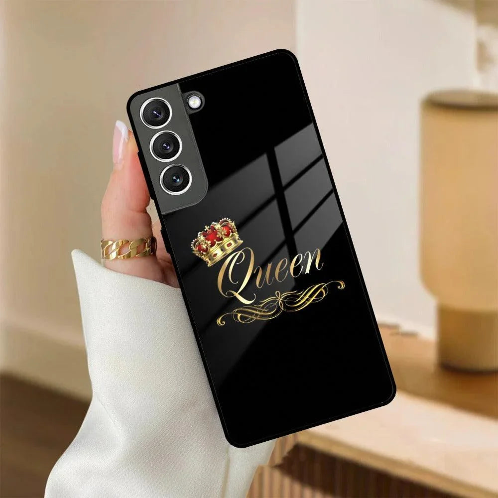 Cute Queen With Crown Glass Case for Samsung - ShopOnCliQ