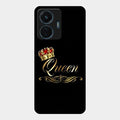 Cute Queen With Crown Glass Case For Vivo T1 44W 4G