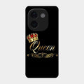 Cute Queen With Crown Glass Case For Vivo T3 Pro 5G
