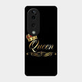 Cute Queen With Crown Glass Case For Vivo T3 Ultra