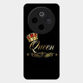 Cute Queen With Crown Glass Case For Vivo T4 5G